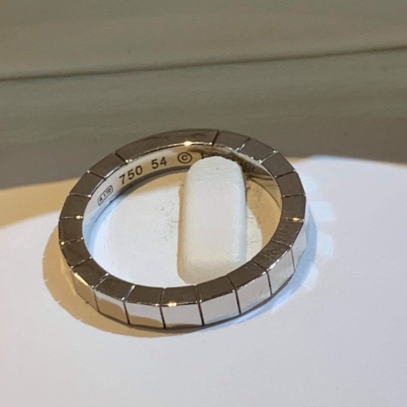 18KT WHITE GOLD CARTIER RING SIZE 7.5 US - Picture 3 of 4